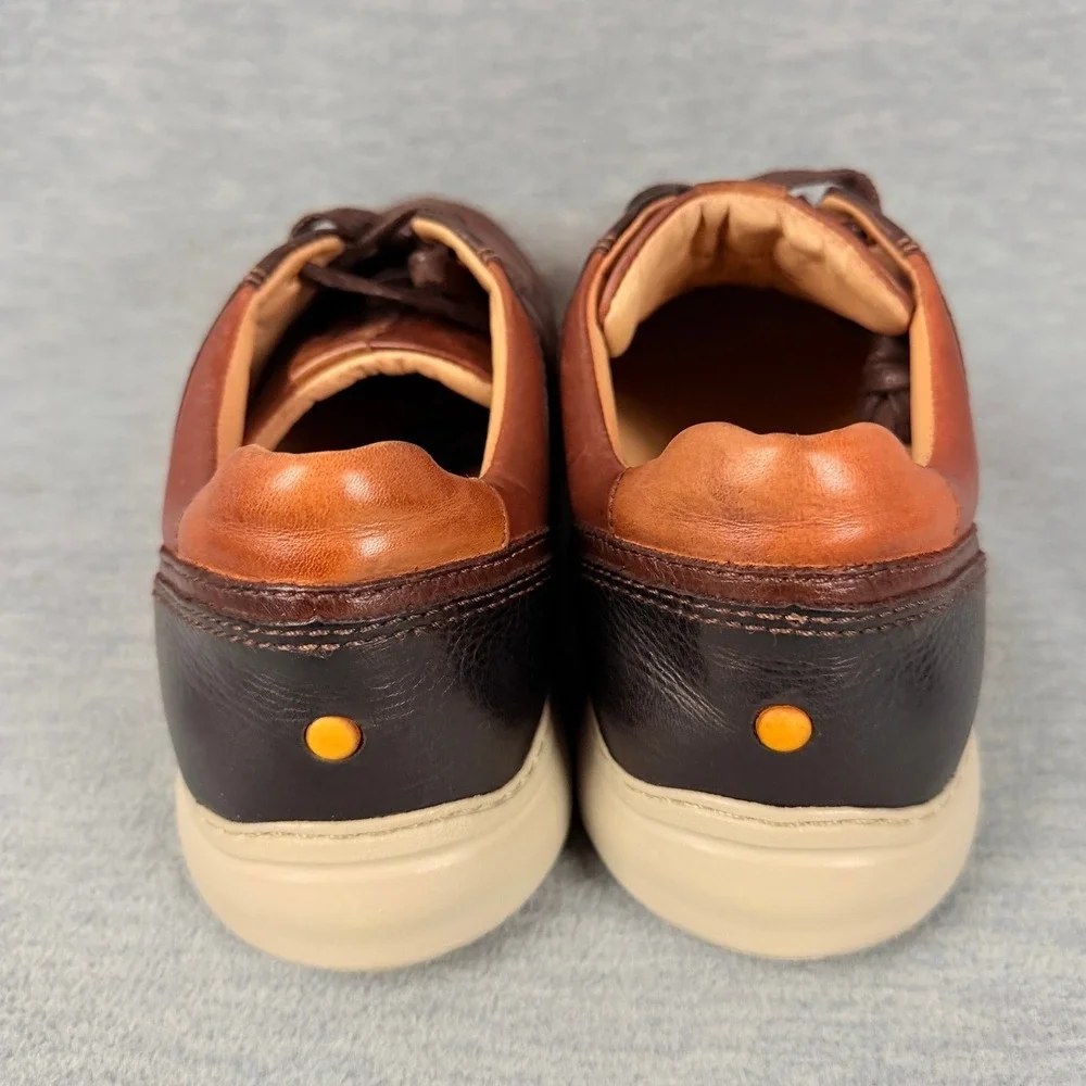 Samuel Hubbard Olema Sneaker Mens 7.5 M Brown Antique Leather Sneakers Lace-Up